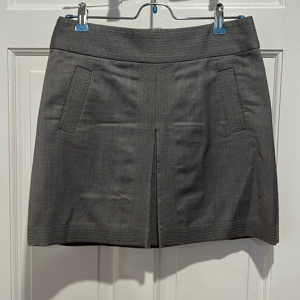Jcrew gray mini skirt